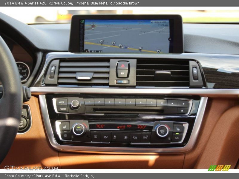 Imperial Blue Metallic / Saddle Brown 2014 BMW 4 Series 428i xDrive Coupe