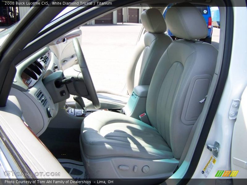 White Diamond Tricoat / Titanium 2008 Buick Lucerne CXS
