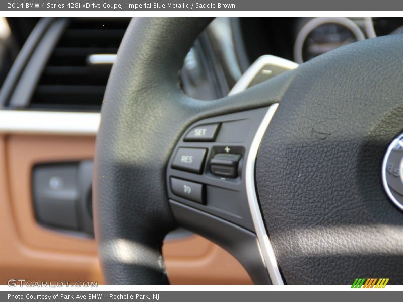 Imperial Blue Metallic / Saddle Brown 2014 BMW 4 Series 428i xDrive Coupe