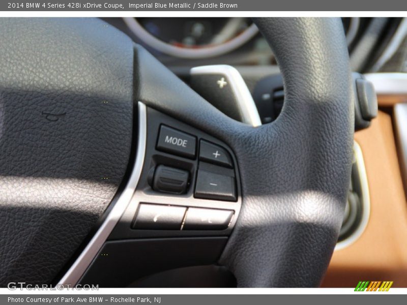 Imperial Blue Metallic / Saddle Brown 2014 BMW 4 Series 428i xDrive Coupe