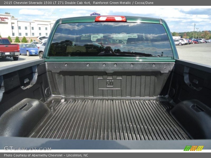 Rainforest Green Metallic / Cocoa/Dune 2015 Chevrolet Silverado 1500 LT Z71 Double Cab 4x4