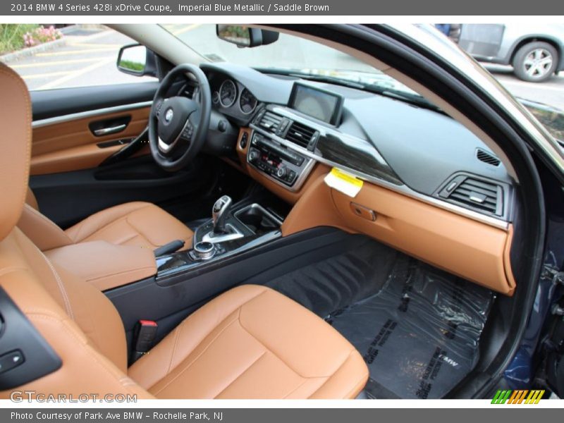 Imperial Blue Metallic / Saddle Brown 2014 BMW 4 Series 428i xDrive Coupe