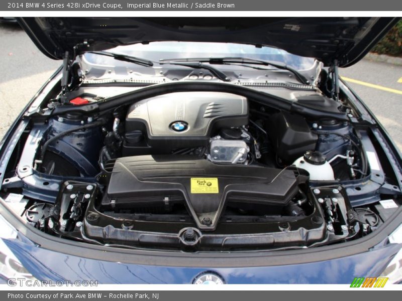Imperial Blue Metallic / Saddle Brown 2014 BMW 4 Series 428i xDrive Coupe