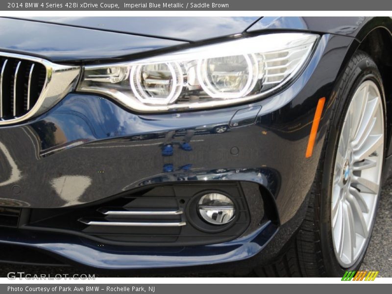 Imperial Blue Metallic / Saddle Brown 2014 BMW 4 Series 428i xDrive Coupe