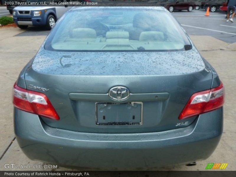 Aloe Green Metallic / Bisque 2009 Toyota Camry XLE