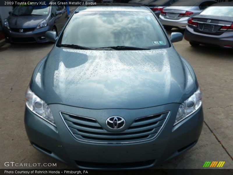 Aloe Green Metallic / Bisque 2009 Toyota Camry XLE