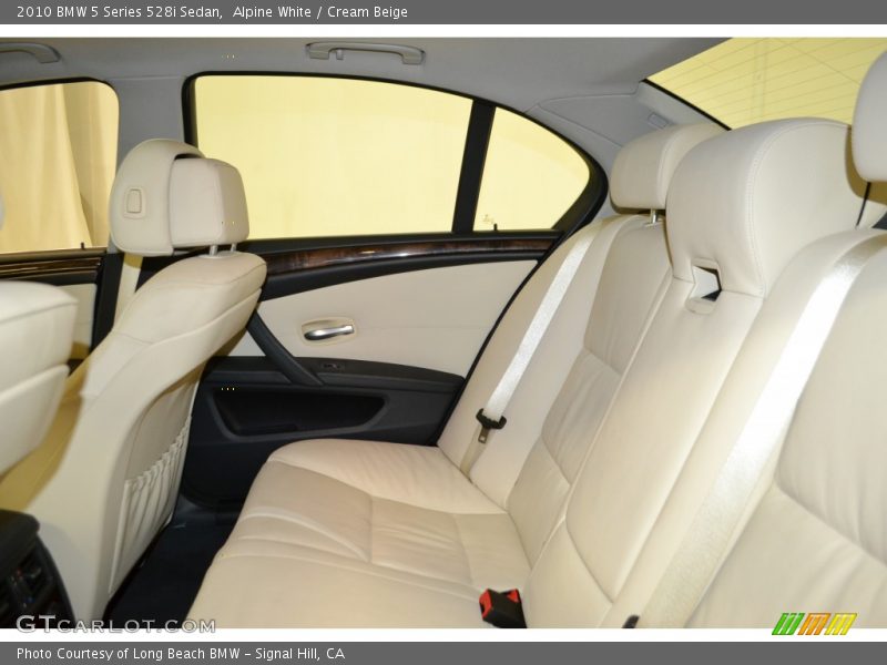 Alpine White / Cream Beige 2010 BMW 5 Series 528i Sedan
