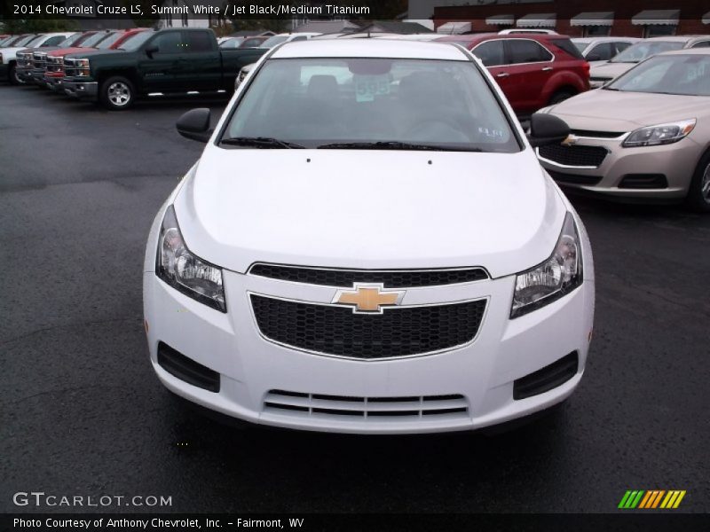 Summit White / Jet Black/Medium Titanium 2014 Chevrolet Cruze LS