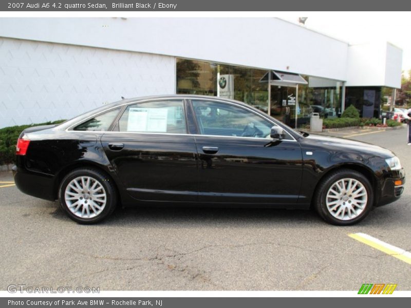 Brilliant Black / Ebony 2007 Audi A6 4.2 quattro Sedan