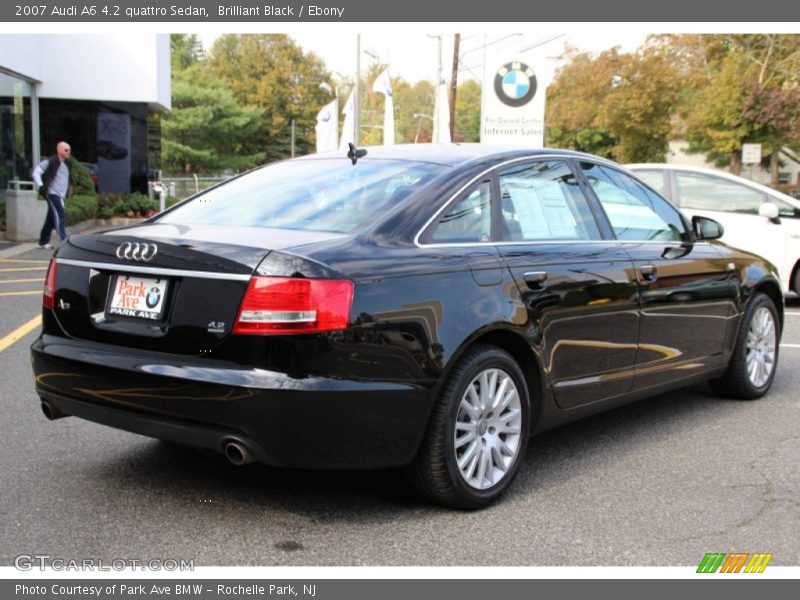 Brilliant Black / Ebony 2007 Audi A6 4.2 quattro Sedan