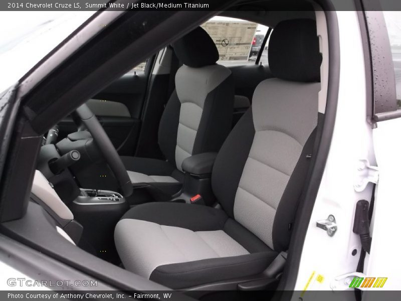 Summit White / Jet Black/Medium Titanium 2014 Chevrolet Cruze LS