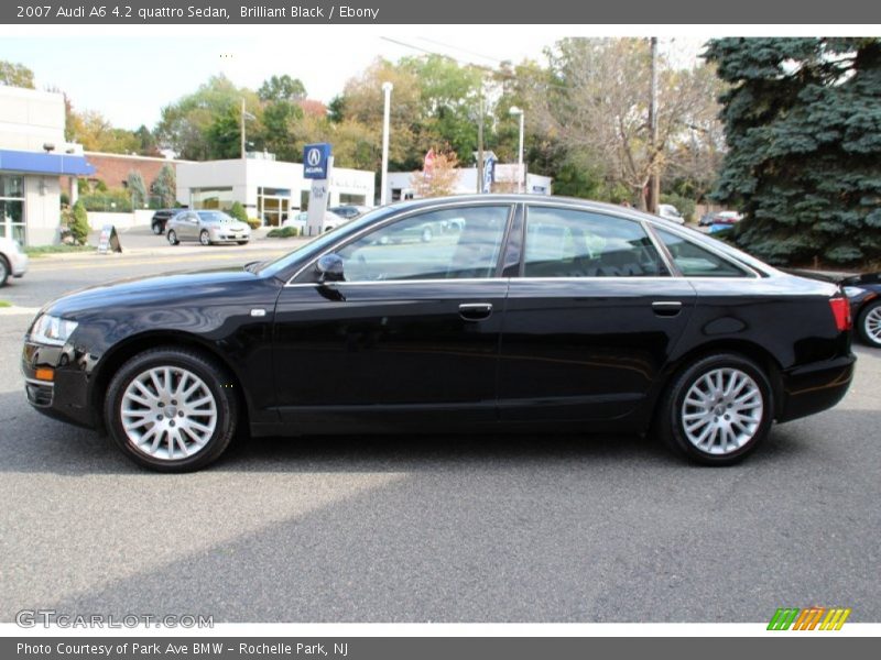 Brilliant Black / Ebony 2007 Audi A6 4.2 quattro Sedan