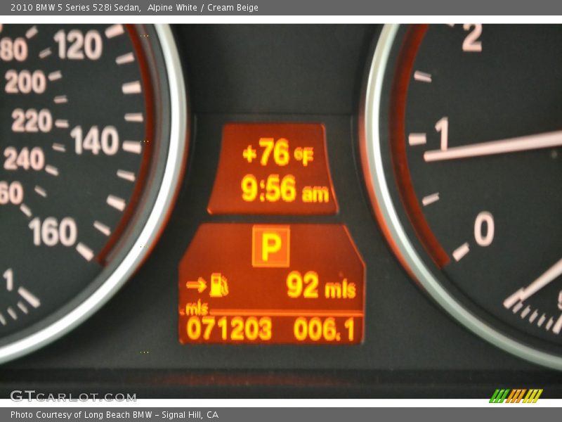 Alpine White / Cream Beige 2010 BMW 5 Series 528i Sedan