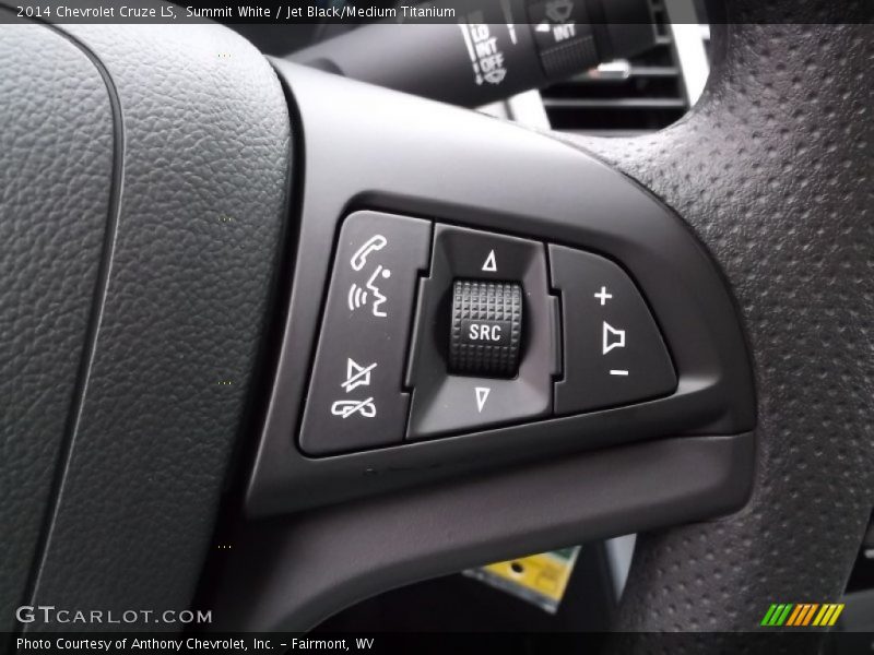 Summit White / Jet Black/Medium Titanium 2014 Chevrolet Cruze LS