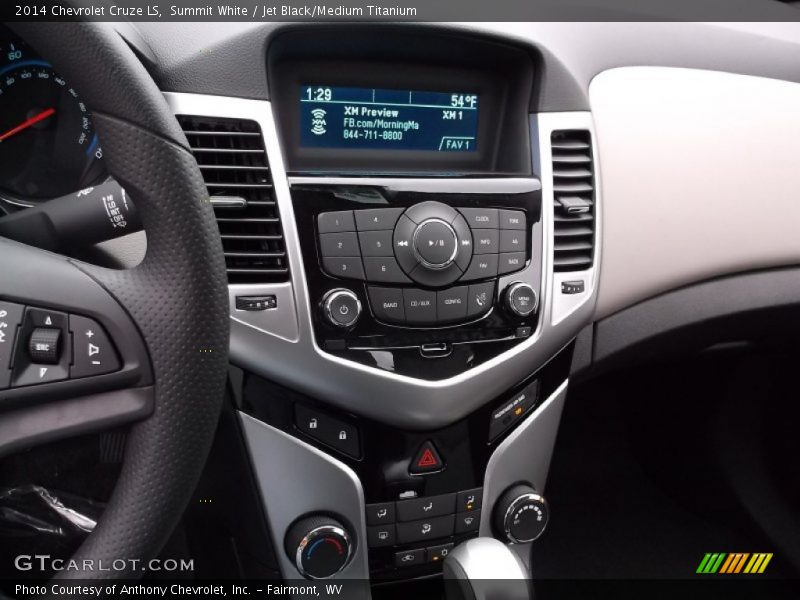Summit White / Jet Black/Medium Titanium 2014 Chevrolet Cruze LS