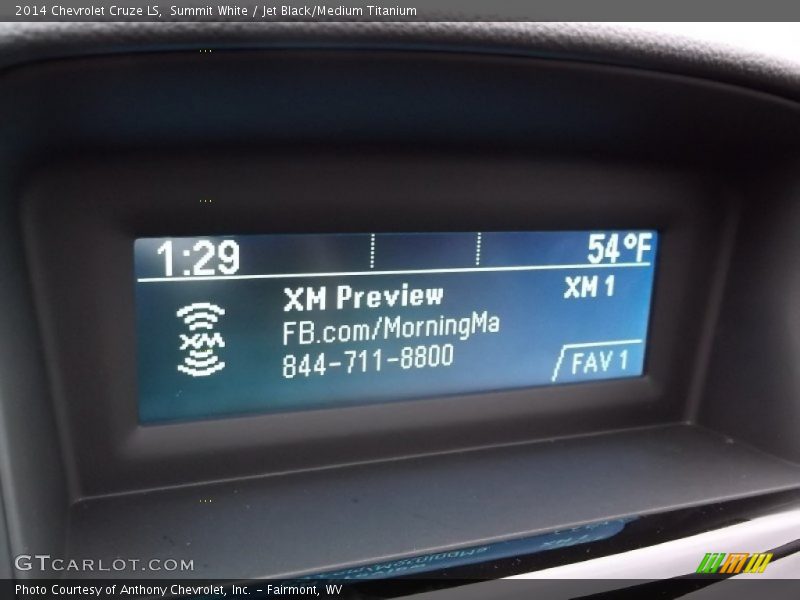 Summit White / Jet Black/Medium Titanium 2014 Chevrolet Cruze LS