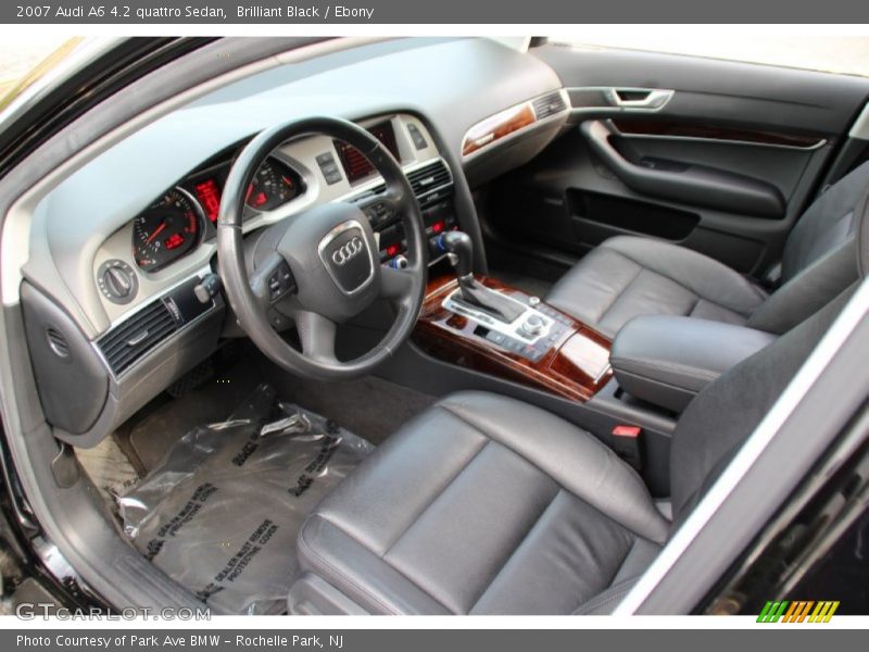 Brilliant Black / Ebony 2007 Audi A6 4.2 quattro Sedan