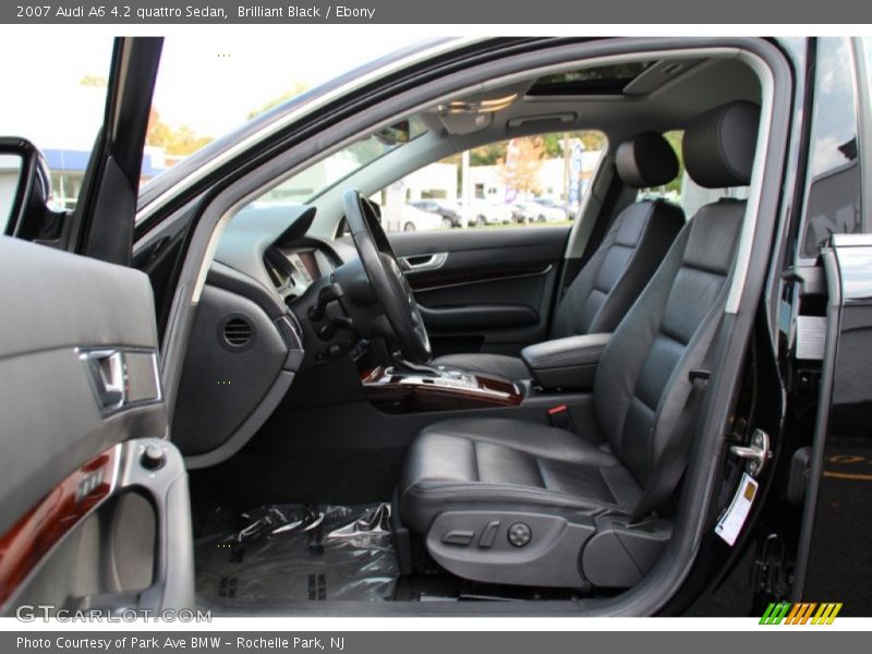 Brilliant Black / Ebony 2007 Audi A6 4.2 quattro Sedan