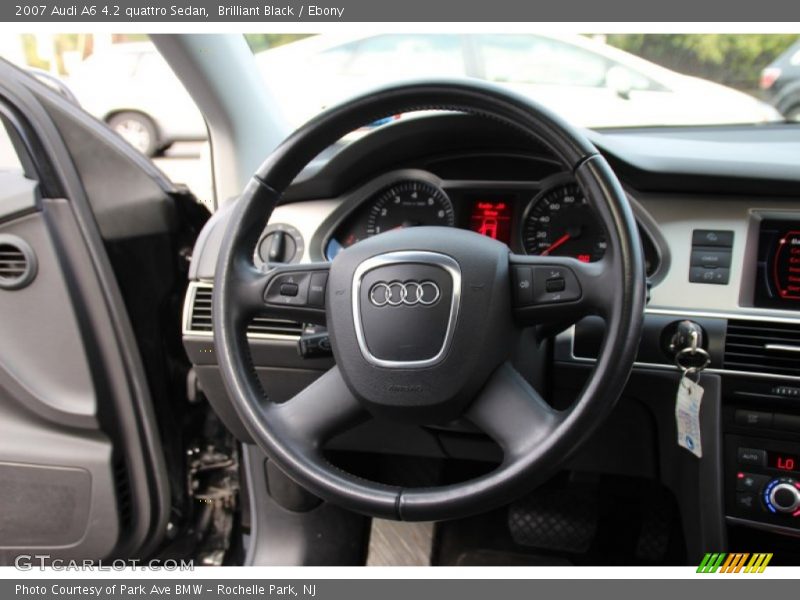 Brilliant Black / Ebony 2007 Audi A6 4.2 quattro Sedan