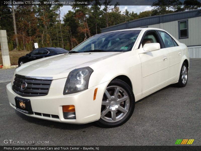 White Diamond / Light Neutral 2003 Cadillac CTS Sedan