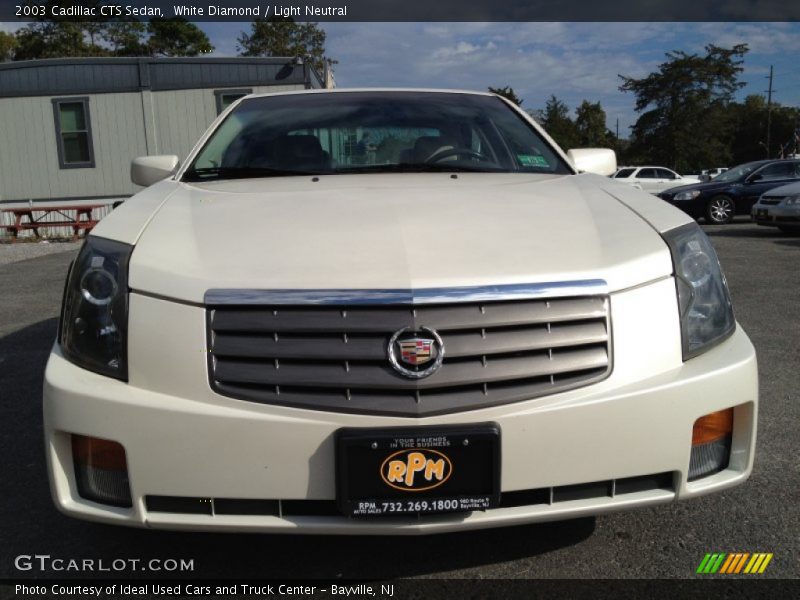 White Diamond / Light Neutral 2003 Cadillac CTS Sedan