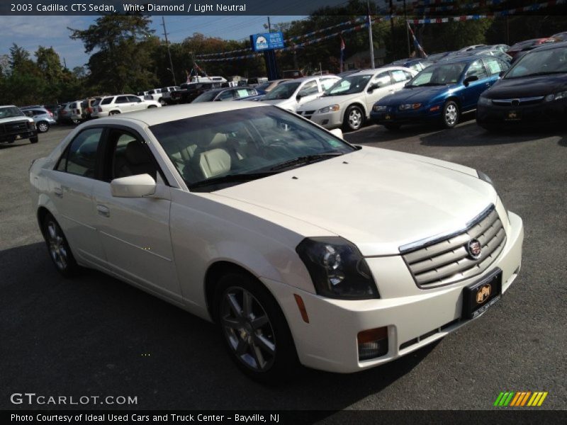 White Diamond / Light Neutral 2003 Cadillac CTS Sedan