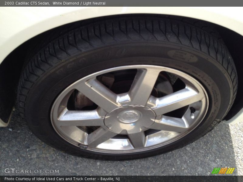 White Diamond / Light Neutral 2003 Cadillac CTS Sedan