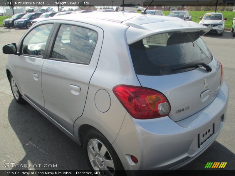 Starlight Silver / Black 2015 Mitsubishi Mirage ES