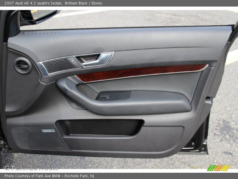 Brilliant Black / Ebony 2007 Audi A6 4.2 quattro Sedan