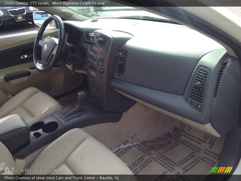 White Diamond / Light Neutral 2003 Cadillac CTS Sedan
