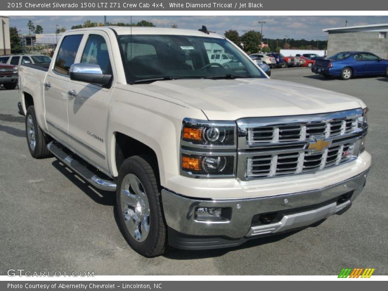 White Diamond Tricoat / Jet Black 2015 Chevrolet Silverado 1500 LTZ Z71 Crew Cab 4x4