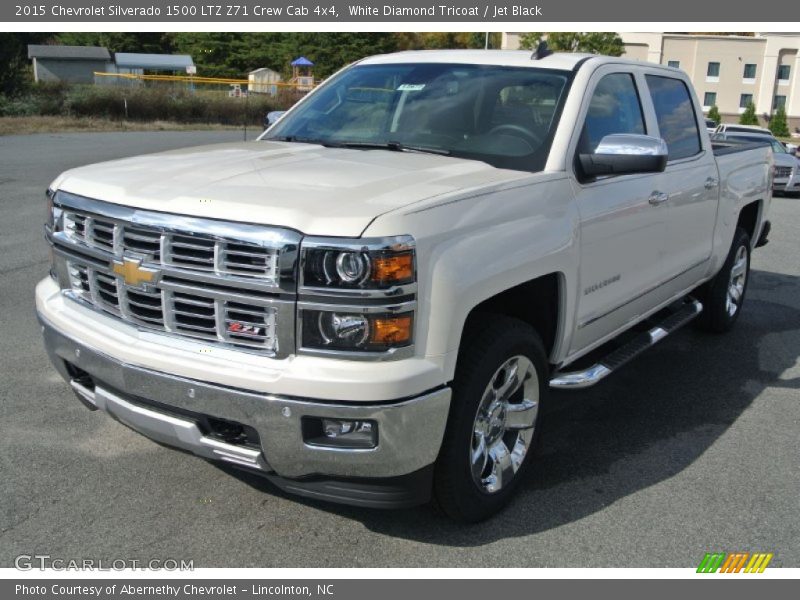 White Diamond Tricoat / Jet Black 2015 Chevrolet Silverado 1500 LTZ Z71 Crew Cab 4x4