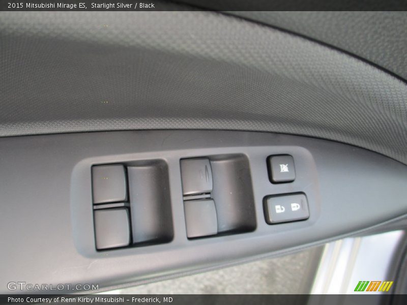 Starlight Silver / Black 2015 Mitsubishi Mirage ES