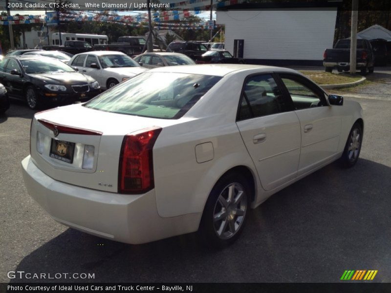 White Diamond / Light Neutral 2003 Cadillac CTS Sedan