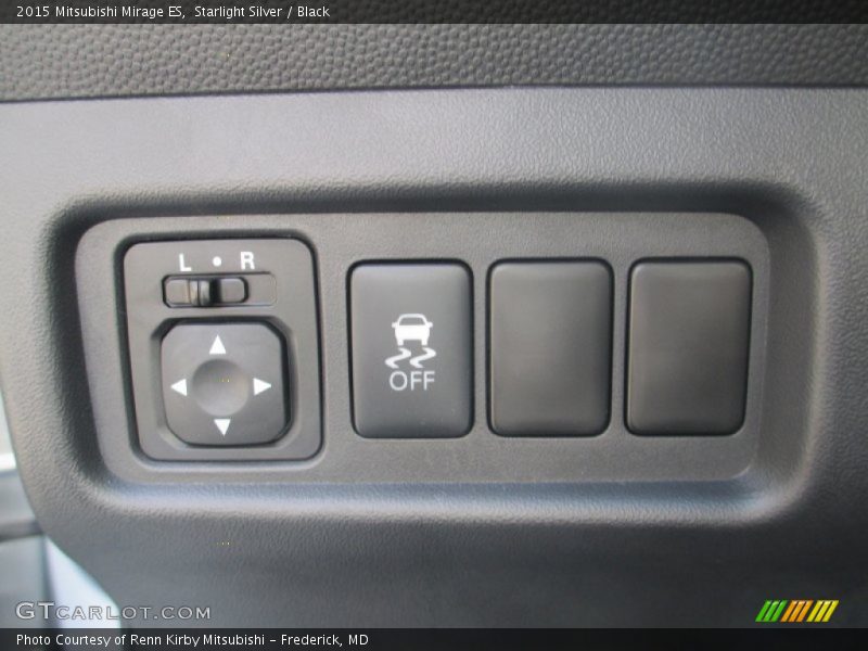 Starlight Silver / Black 2015 Mitsubishi Mirage ES