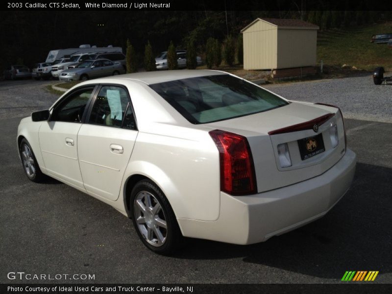 White Diamond / Light Neutral 2003 Cadillac CTS Sedan