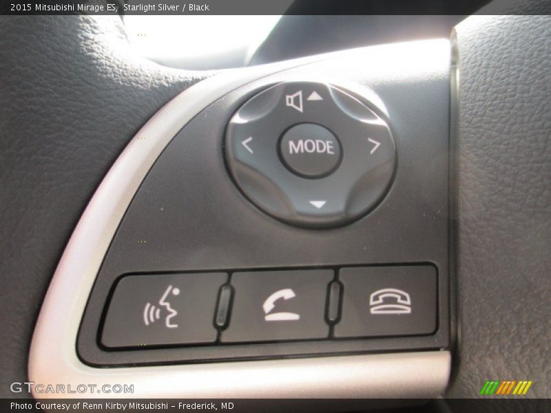 Starlight Silver / Black 2015 Mitsubishi Mirage ES