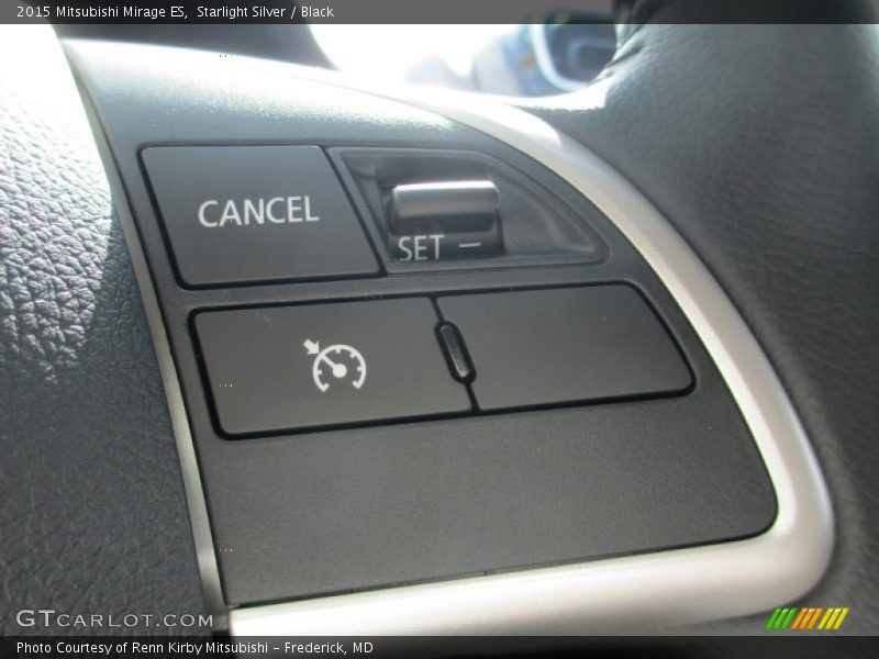 Starlight Silver / Black 2015 Mitsubishi Mirage ES