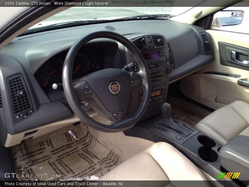 White Diamond / Light Neutral 2003 Cadillac CTS Sedan