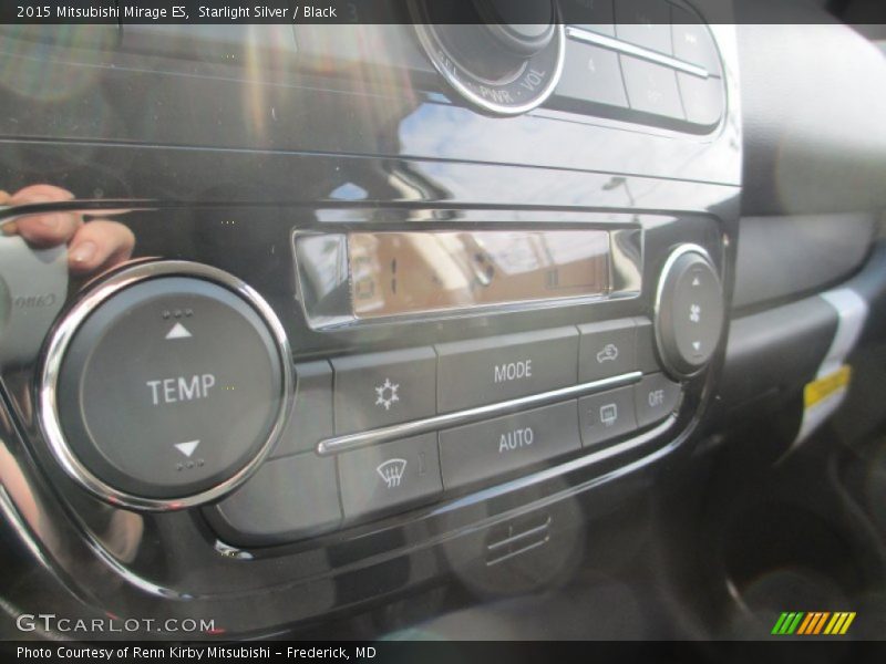 Starlight Silver / Black 2015 Mitsubishi Mirage ES