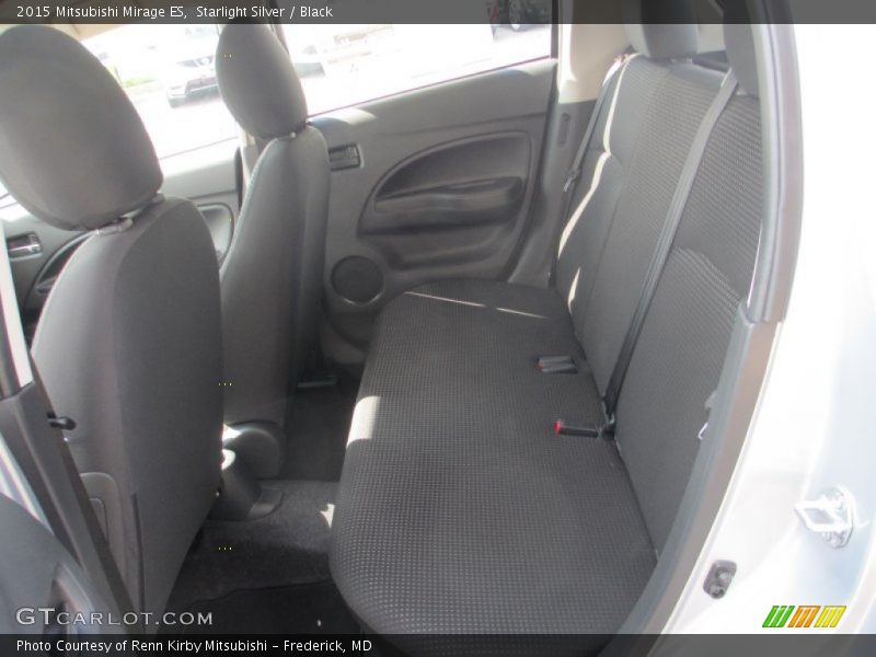 Starlight Silver / Black 2015 Mitsubishi Mirage ES