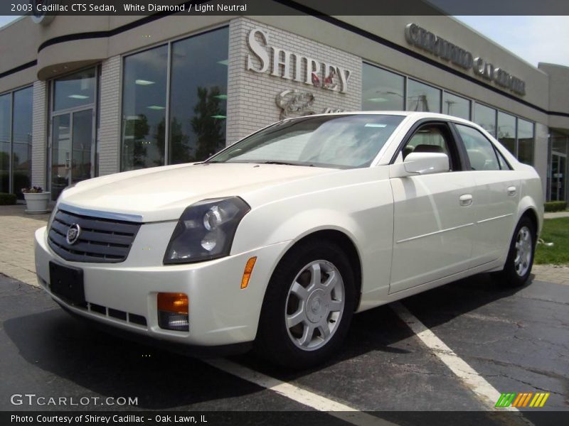White Diamond / Light Neutral 2003 Cadillac CTS Sedan