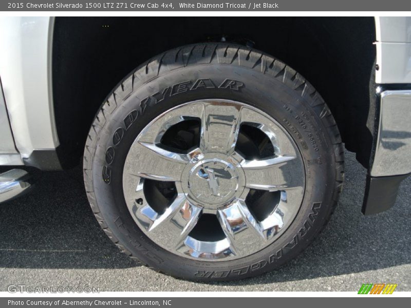 White Diamond Tricoat / Jet Black 2015 Chevrolet Silverado 1500 LTZ Z71 Crew Cab 4x4