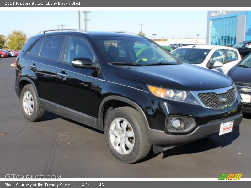 Ebony Black / Black 2011 Kia Sorento LX