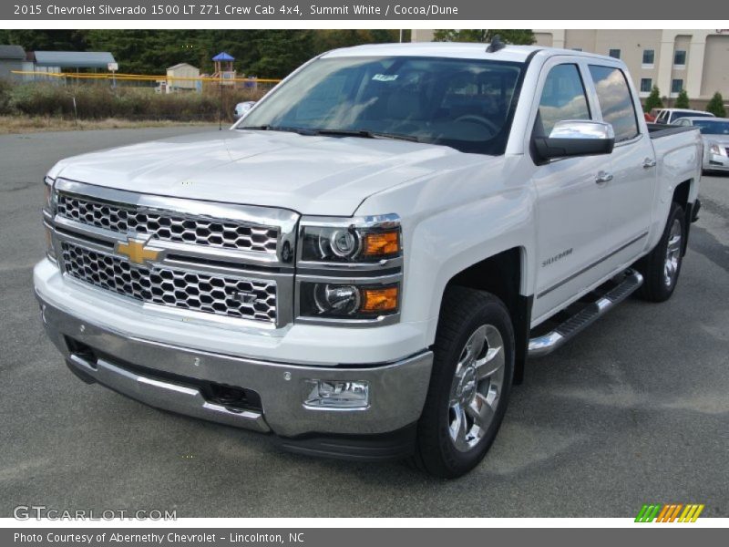 Summit White / Cocoa/Dune 2015 Chevrolet Silverado 1500 LT Z71 Crew Cab 4x4