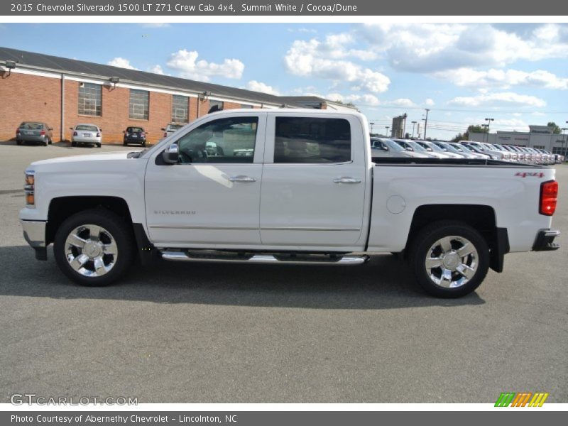 Summit White / Cocoa/Dune 2015 Chevrolet Silverado 1500 LT Z71 Crew Cab 4x4
