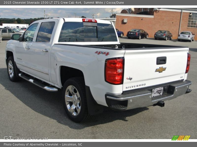 Summit White / Cocoa/Dune 2015 Chevrolet Silverado 1500 LT Z71 Crew Cab 4x4