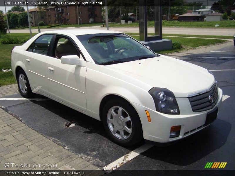 White Diamond / Light Neutral 2003 Cadillac CTS Sedan
