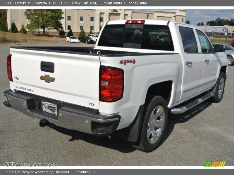 Summit White / Cocoa/Dune 2015 Chevrolet Silverado 1500 LT Z71 Crew Cab 4x4