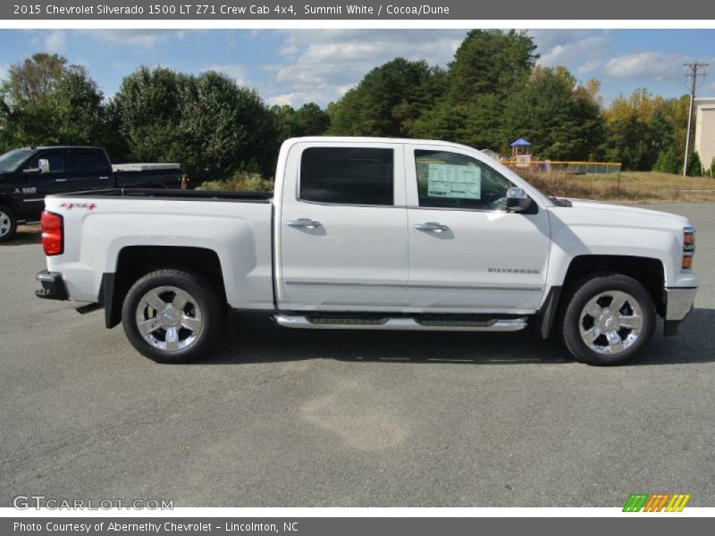 Summit White / Cocoa/Dune 2015 Chevrolet Silverado 1500 LT Z71 Crew Cab 4x4
